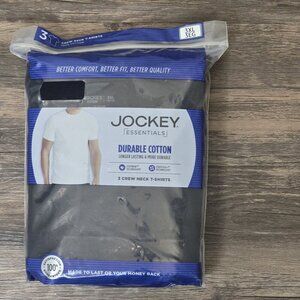 Jockey Essentials 3 Pack Crew Neck T Shirts 3XL StayCool StayNew NWT